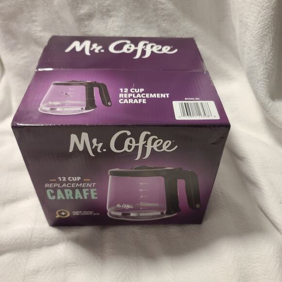 Mr. Coffee Replacement Carafe 12 Cup Fits Several Models Black NEW SEALED OEM - Picture 2 of 4